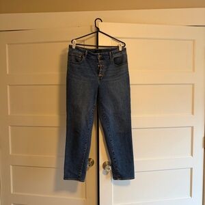Talbots Straight Leg Jean with Button Fly: size 12